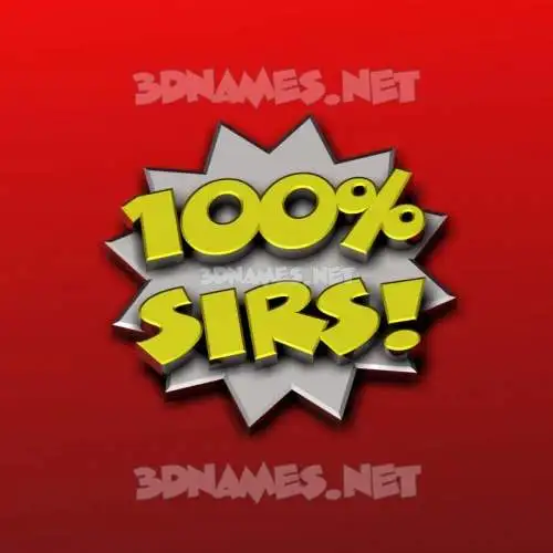 sirs in 100 Percent style - 3D name wallpaper sirs in 100 Percent style - 3D name wallpaper