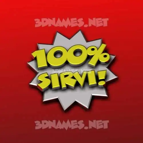 sirvi in 100 Percent style - 3D name wallpaper sirvi in 100 Percent style - 3D name wallpaper
