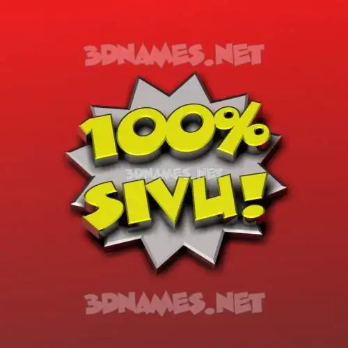 sivu in 100 Percent style - 3D name wallpaper sivu in 100 Percent style - 3D name wallpaper
