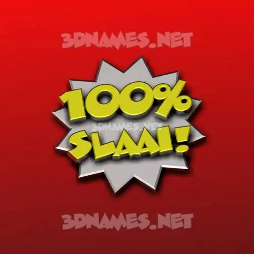 slaai in 100 Percent style - 3D name wallpaper slaai in 100 Percent style - 3D name wallpaper