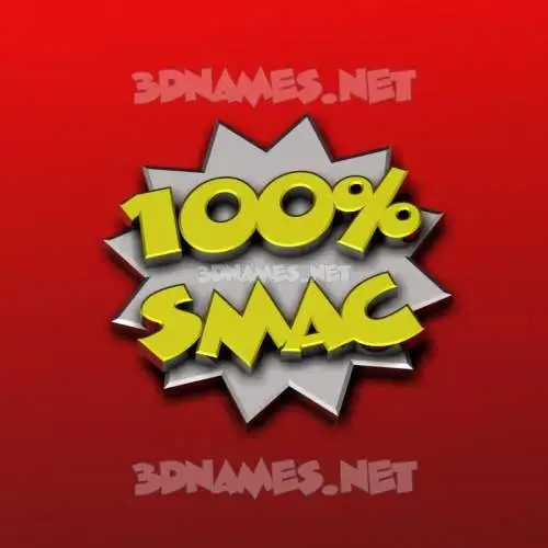 smac in 100 Percent style - 3D name wallpaper smac in 100 Percent style - 3D name wallpaper