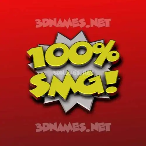 smg in 100 Percent style - 3D name wallpaper smg in 100 Percent style - 3D name wallpaper
