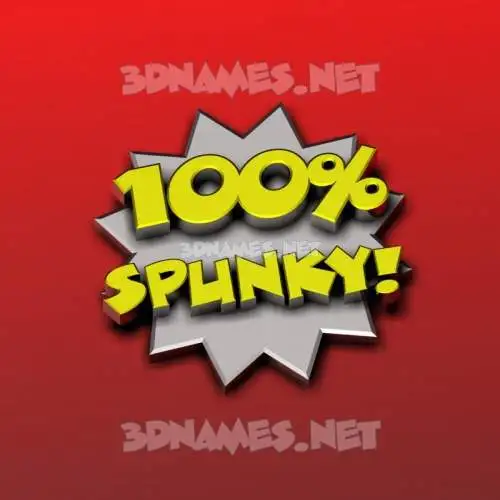 spunky in 100 Percent style - 3D name wallpaper spunky in 100 Percent style - 3D name wallpaper