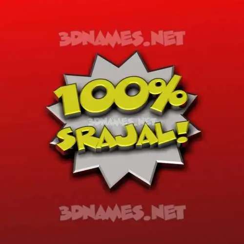 srajal in 100 Percent style - 3D name wallpaper srajal in 100 Percent style - 3D name wallpaper