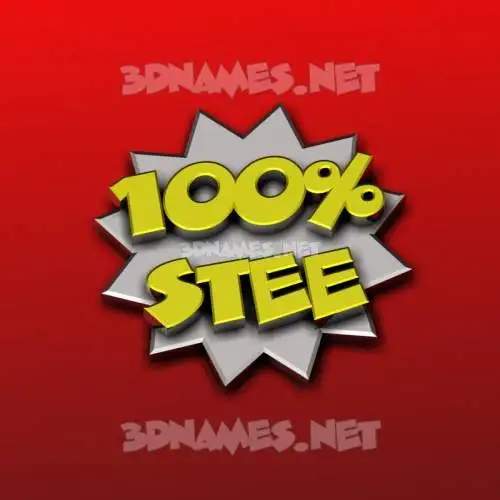 stee in 100 Percent style - 3D name wallpaper stee in 100 Percent style - 3D name wallpaper