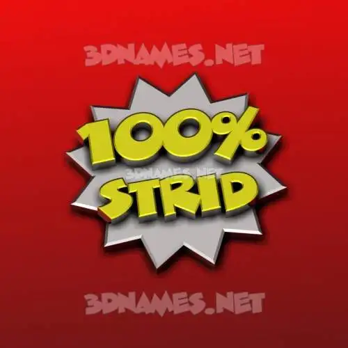 strid in 100 Percent style - 3D name wallpaper strid in 100 Percent style - 3D name wallpaper