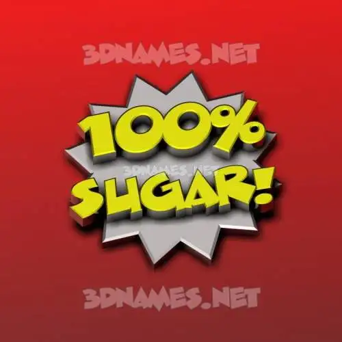 sugar in 100 Percent style - 3D name wallpaper sugar in 100 Percent style - 3D name wallpaper