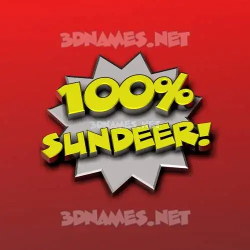 sundeer in 100 Percent style - 3D name wallpaper sundeer in 100 Percent style - 3D name wallpaper