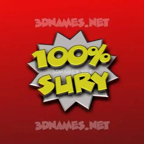 sury in 100 Percent style - 3D name wallpaper sury in 100 Percent style - 3D name wallpaper