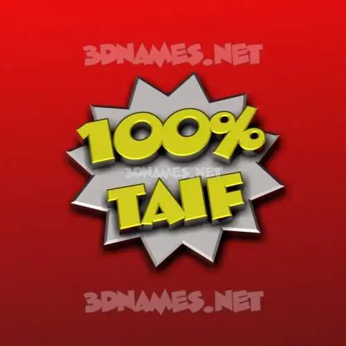 taif in 100 Percent style - 3D name wallpaper taif in 100 Percent style - 3D name wallpaper