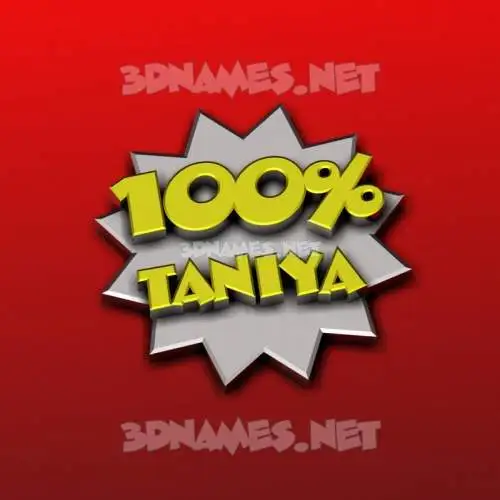 taniya in 100 Percent style - 3D name wallpaper taniya in 100 Percent style - 3D name wallpaper