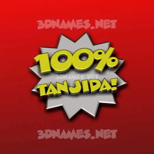 tanjida in 100 Percent style - 3D name wallpaper tanjida in 100 Percent style - 3D name wallpaper