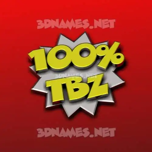 tbz in 100 Percent style - 3D name wallpaper tbz in 100 Percent style - 3D name wallpaper