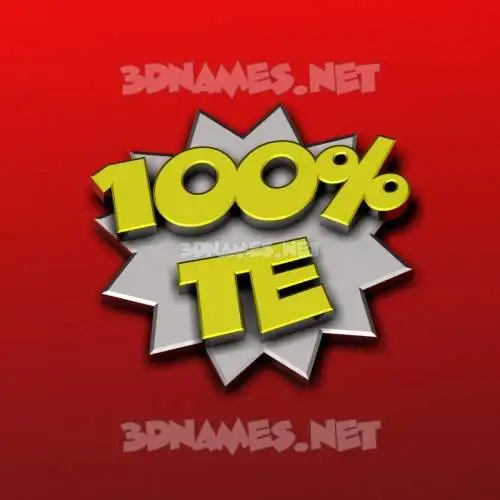 te in 100 Percent style - 3D name wallpaper te in 100 Percent style - 3D name wallpaper