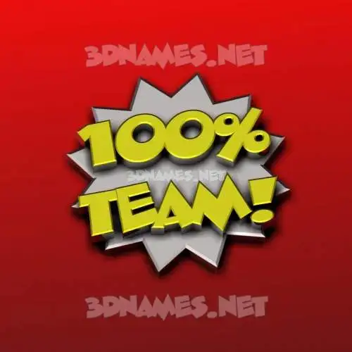 team in 100 Percent style - 3D name wallpaper team in 100 Percent style - 3D name wallpaper