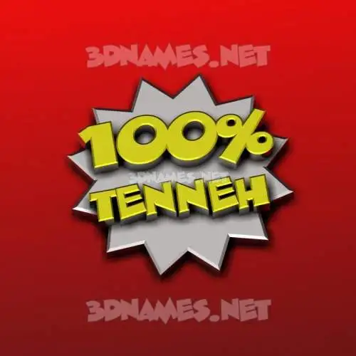 tenneh in 100 Percent style - 3D name wallpaper tenneh in 100 Percent style - 3D name wallpaper