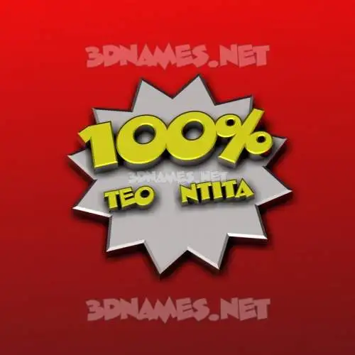 teo ntita in 100 Percent style - 3D name wallpaper teo ntita in 100 Percent style - 3D name wallpaper