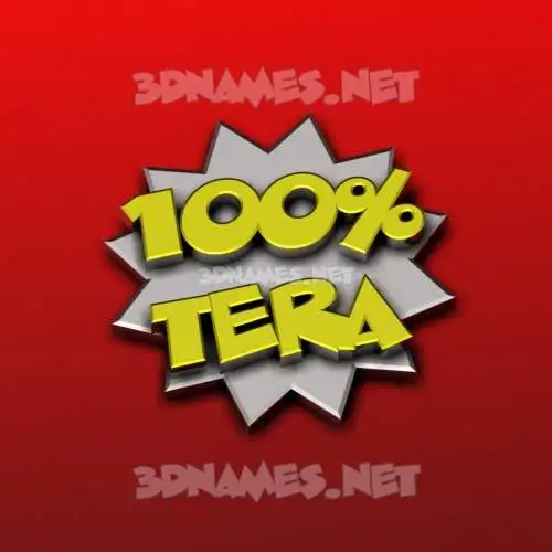 tera in 100 Percent style - 3D name wallpaper tera in 100 Percent style - 3D name wallpaper