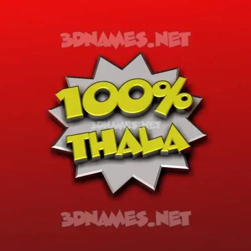 thala in 100 Percent style - 3D name wallpaper thala in 100 Percent style - 3D name wallpaper