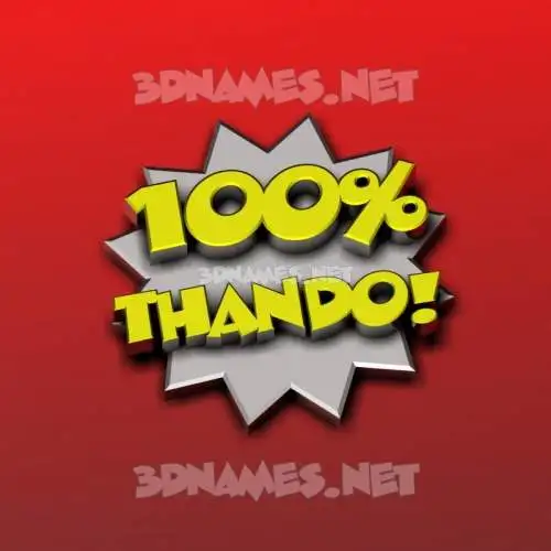 thando in 100 Percent style - 3D name wallpaper thando in 100 Percent style - 3D name wallpaper