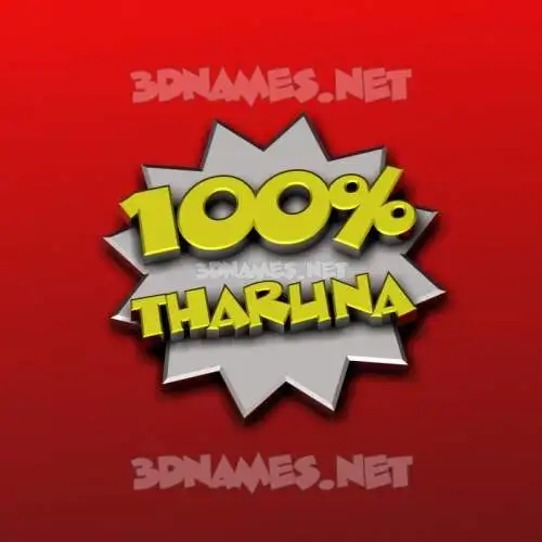 tharuna in 100 Percent style - 3D name wallpaper tharuna in 100 Percent style - 3D name wallpaper