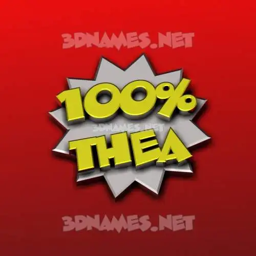 thea in 100 Percent style - 3D name wallpaper thea in 100 Percent style - 3D name wallpaper