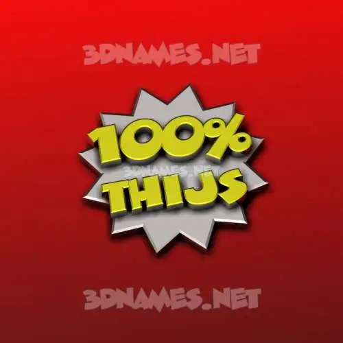 thijs in 100 Percent style - 3D name wallpaper thijs in 100 Percent style - 3D name wallpaper