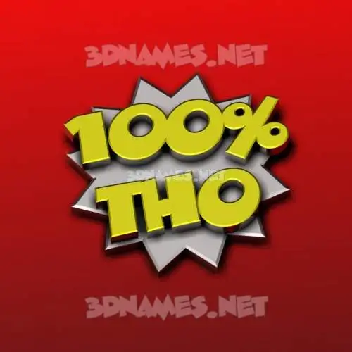 tho in 100 Percent style - 3D name wallpaper tho in 100 Percent style - 3D name wallpaper