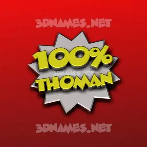 thoman in 100 Percent style - 3D name wallpaper thoman in 100 Percent style - 3D name wallpaper