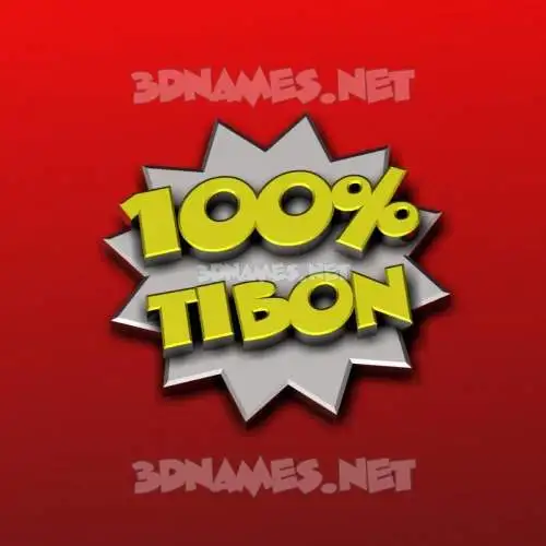 tibon in 100 Percent style - 3D name wallpaper tibon in 100 Percent style - 3D name wallpaper