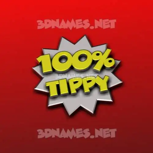 tippy in 100 Percent style - 3D name wallpaper tippy in 100 Percent style - 3D name wallpaper