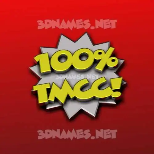 tmcc in 100 Percent style - 3D name wallpaper