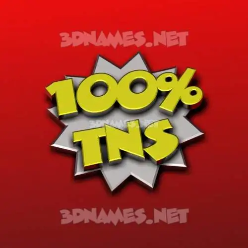 tns in 100 Percent style - 3D name wallpaper tns in 100 Percent style - 3D name wallpaper