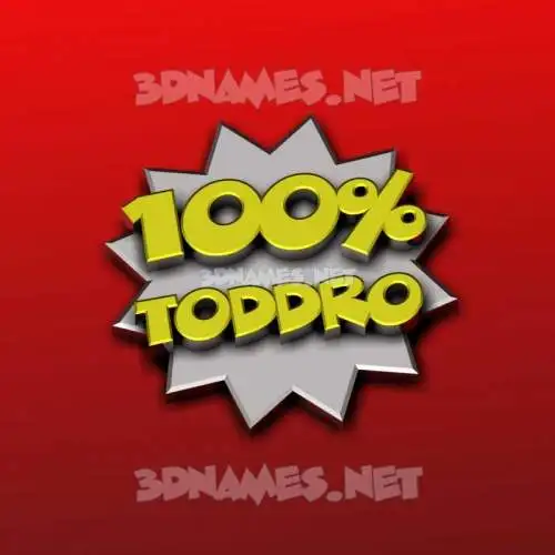 toddro in 100 Percent style - 3D name wallpaper toddro in 100 Percent style - 3D name wallpaper