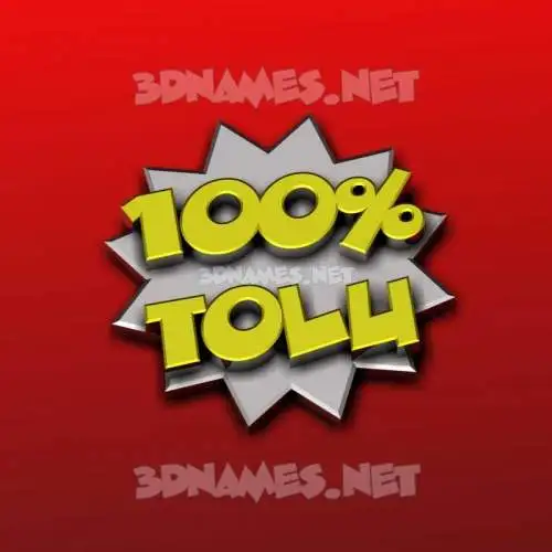 tolu in 100 Percent style - 3D name wallpaper tolu in 100 Percent style - 3D name wallpaper