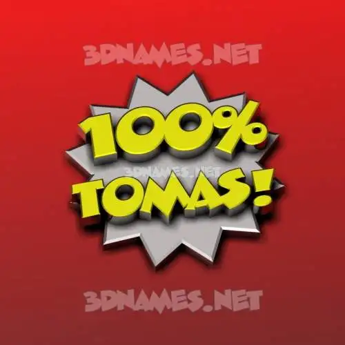 tomas in 100 Percent style - 3D name wallpaper tomas in 100 Percent style - 3D name wallpaper