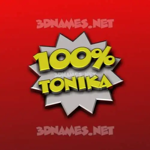 tonika in 100 Percent style - 3D name wallpaper tonika in 100 Percent style - 3D name wallpaper