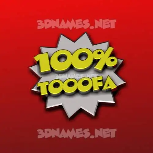 tooofa in 100 Percent style - 3D name wallpaper tooofa in 100 Percent style - 3D name wallpaper