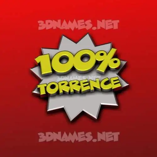 torrence in 100 Percent style - 3D name wallpaper torrence in 100 Percent style - 3D name wallpaper