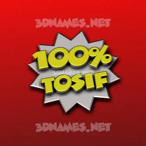 tosif in 100 Percent style - 3D name wallpaper tosif in 100 Percent style - 3D name wallpaper