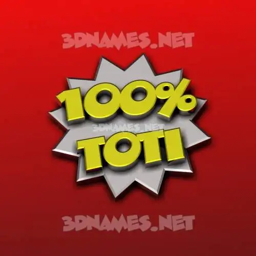 toti in 100 Percent style - 3D name wallpaper toti in 100 Percent style - 3D name wallpaper