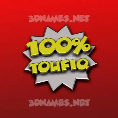 toufiq in 100 Percent style - 3D name wallpaper toufiq in 100 Percent style - 3D name wallpaper