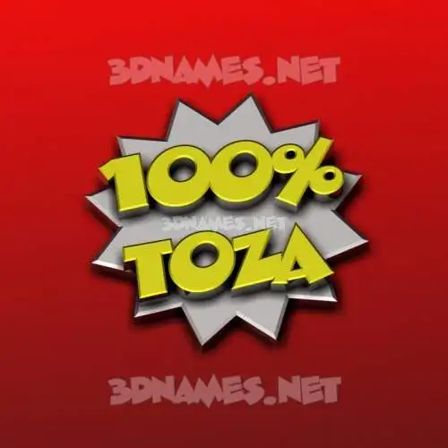 toza in 100 Percent style - 3D name wallpaper toza in 100 Percent style - 3D name wallpaper