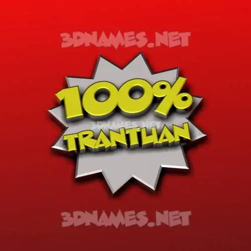 trantuan in 100 Percent style - 3D name wallpaper trantuan in 100 Percent style - 3D name wallpaper
