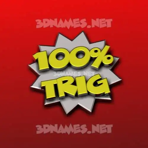 trig in 100 Percent style - 3D name wallpaper trig in 100 Percent style - 3D name wallpaper