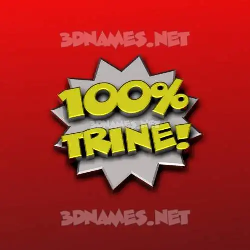 trine in 100 Percent style - 3D name wallpaper trine in 100 Percent style - 3D name wallpaper