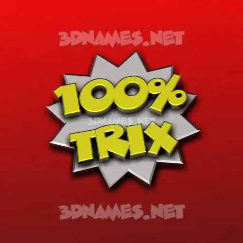 trix in 100 Percent style - 3D name wallpaper trix in 100 Percent style - 3D name wallpaper