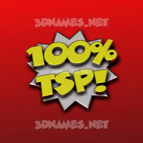 tsp in 100 Percent style - 3D name wallpaper