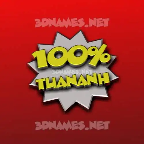 tuananh in 100 Percent style - 3D name wallpaper