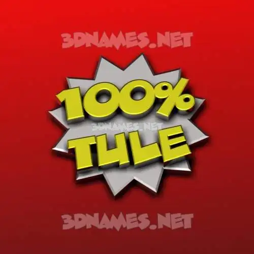 tule in 100 Percent style - 3D name wallpaper tule in 100 Percent style - 3D name wallpaper